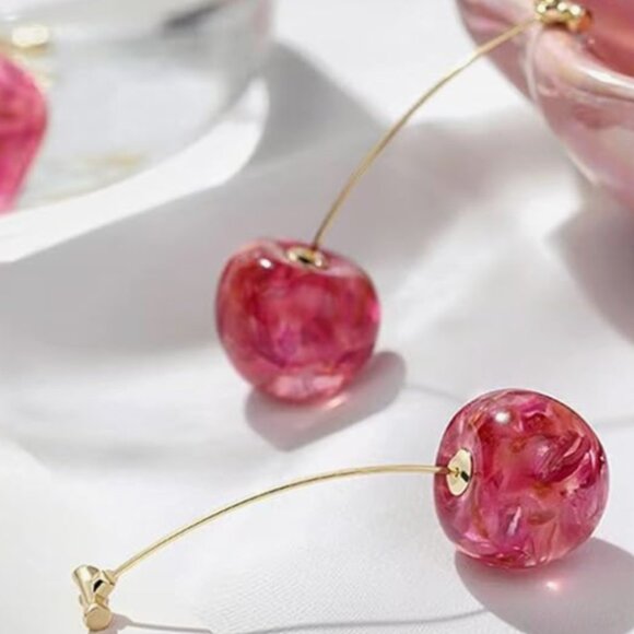 ANTHROPOLOGIE Cherry Earrings - Picture 5 of 6